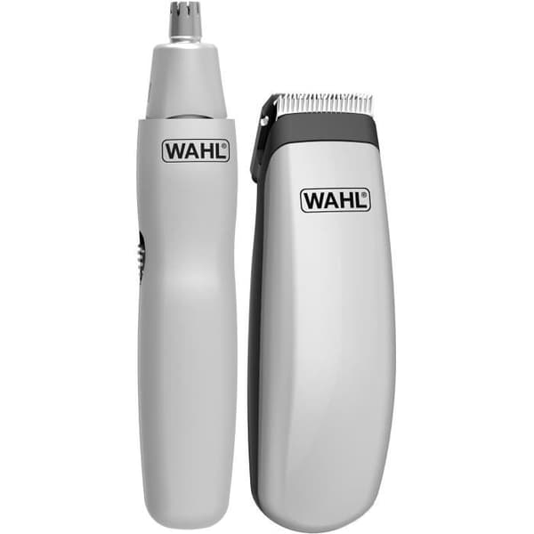 Skäggresekit - WAHL - RESEKIT - Batteridriven trimmer - Näs-/öronhårstrimmer - 6 inställningar - Grå