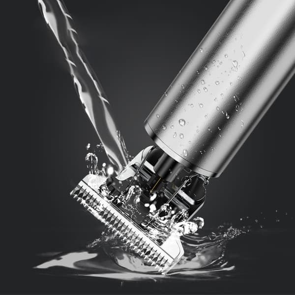 INF LED Gun Silver Hårklipper + Nesetrimmer 3-Dels Sett