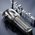 Miniatyrbilde 4 av 7: INF LED Gun Silver Hårklipper + Nesetrimmer 3-Dels Sett