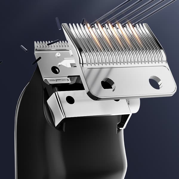 INF LED Gun Silver Hårklipper + Nesetrimmer 3-Dels Sett