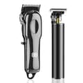 Miniatyrbilde 2 av 8: INF LED Gun Sølv Hårklipper + Nesetrimmer 3-delt sett