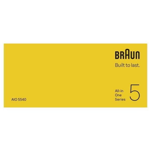 Hår- och skäggtrimmer - BRAUN - AIO5540 - 120 min - 14 inställningar - Svart