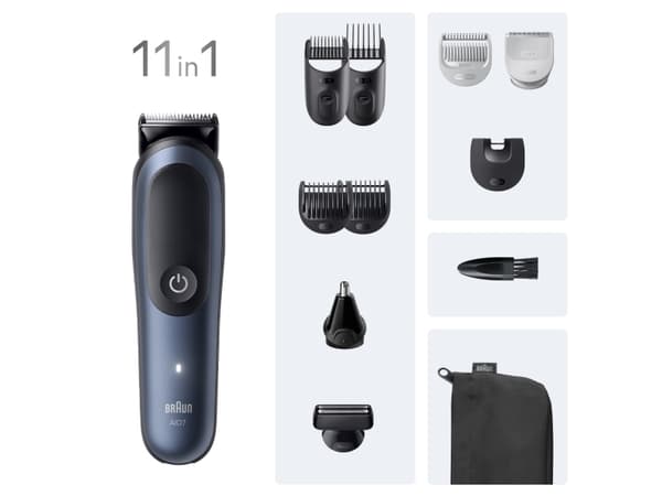 Braun AIO7540, musta, sininen, 0,5 mm, 2,1 cm, universaali, akku, 120 min.