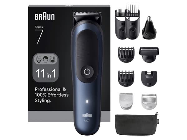 Braun AIO7540, musta, sininen, 0,5 mm, 2,1 cm, universaali, akku, 120 min.