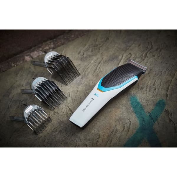Hårklippare - REMINGTON - HC4000 X4 Power Xseries - 60 min batteritid - Vit/Blå design