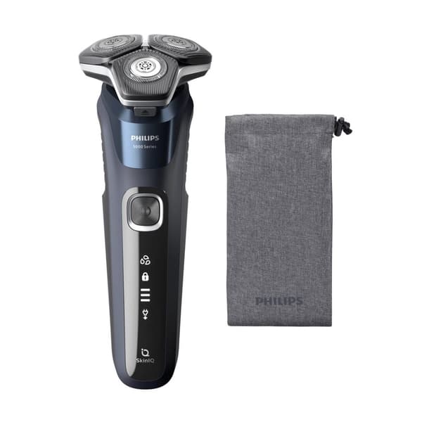 Philips SHAVER Series 5000 S5885/10 barbermaskine til mænd Roterende barbermaskine Trimmer Sort, Blå