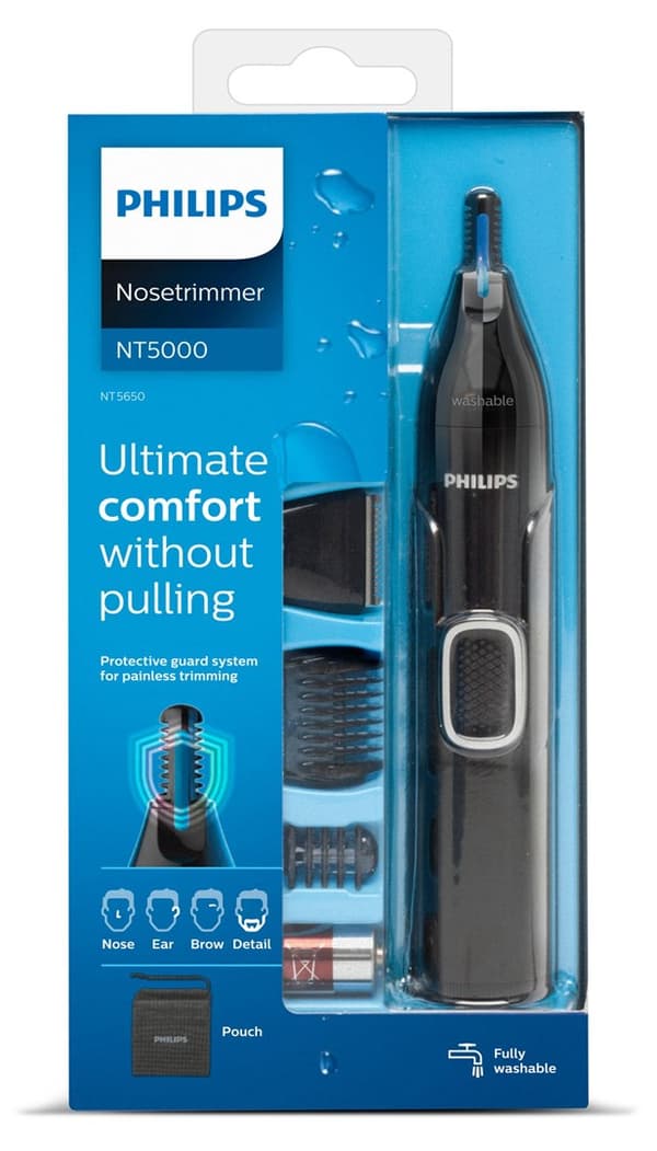 Philips næse-, øre-, øjenbryns- og detaljetrimmer
