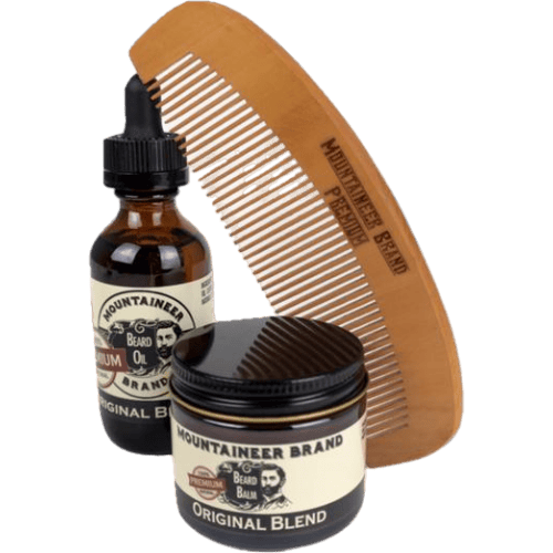 Mountaineer Brand Premium Original Blend Duo Beard Oil & Beard Balm with Beard Comb - Skäggvård
