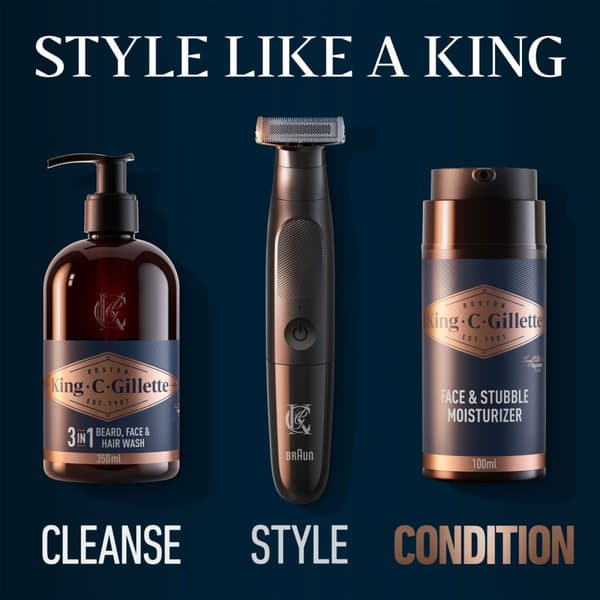 King C. Gillette Face & Stubble Moisturizer 100ml