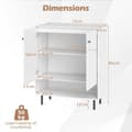 Miniatyrbillede 3 af 3: Sideboard Buffet Skab, 75x35x95 cm, Hvid