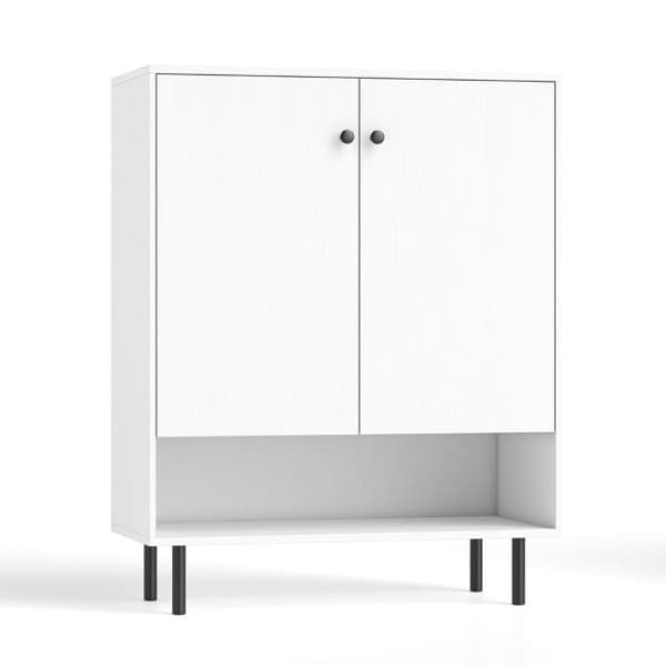 Sideboard Buffet Skab, 75x35x95 cm, Hvid