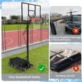 Miniatyrbillede 7 af 8: Basketballkurvankre, 75x41x12 cm, Sort