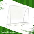 Miniatyrbillede 4 af 8: Fodboldmål, 8x3x6 ft, Hvid