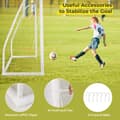 Miniatyrbillede 6 af 8: Fodboldmål, 8x3x6 ft, Hvid