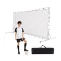 Miniatyrbillede 4 af 8: Fodboldsparksnet, 375x151x185 cm, Sort/Hvid