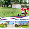 Miniatyrbillede 6 af 8: Fodboldsparksnet, 375x151x185 cm, Sort/Hvid