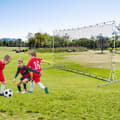 Miniatyrbillede 2 af 8: Fodboldsparksnet, 375x151x185 cm, Sort/Hvid