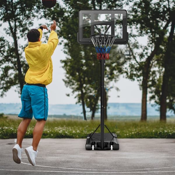Basketbollställning, 111cm x 75cm, Svart
