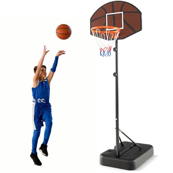 Basketballkurv, 26x17,5 tommer, Sort