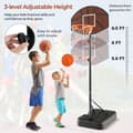 Miniatyrbillede 6 af 8: Basketballkurv, 26x17,5 tommer, Sort