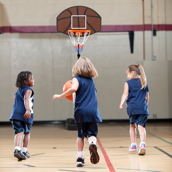 Basketballkurv, 26x17,5 tommer, Sort