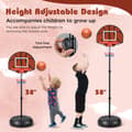 Miniatyrbillede 5 af 7: Basketballkurv med Dartskive, 43x13 cm, Sort