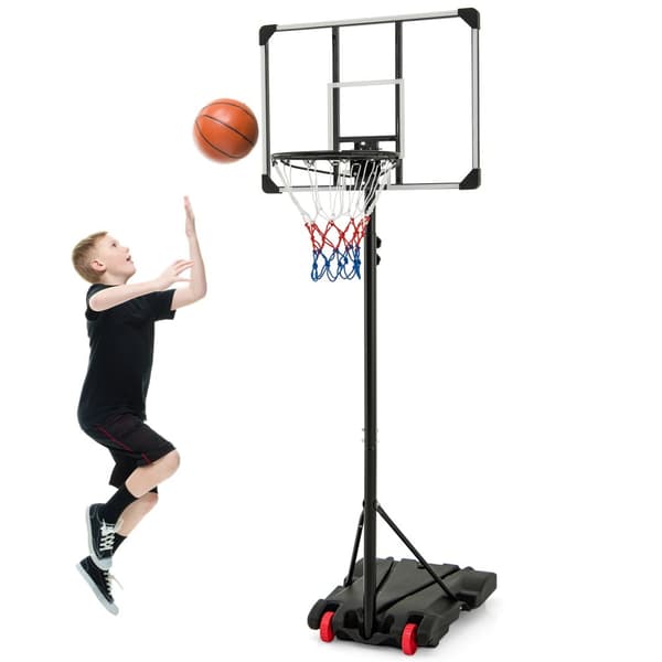 Basketball Kurv System, 32x23 tommer, Sort