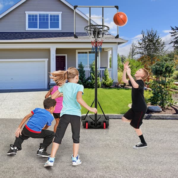 Basketball Kurv System, 32x23 tommer, Sort