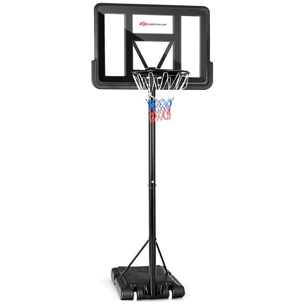 Basketbollkorgsställning, 35x23.5 tum, Svart, Röd