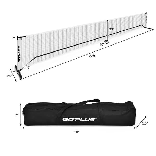 Pickleball Net Set, 22'x28"x36"