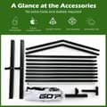 Miniatyrbillede 5 af 8: Pickleball Net Set, 22'x28"x36"