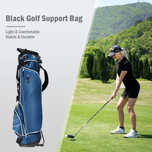 Golfbag, 25.4x17.78x88.9 cm, Blå