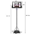 Miniatyrbillede 3 af 8: Basketballkurv, 39x26x10 ft, Sort