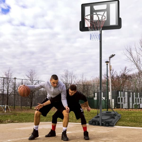 Basketballkurv, 39x26x10 ft, Sort