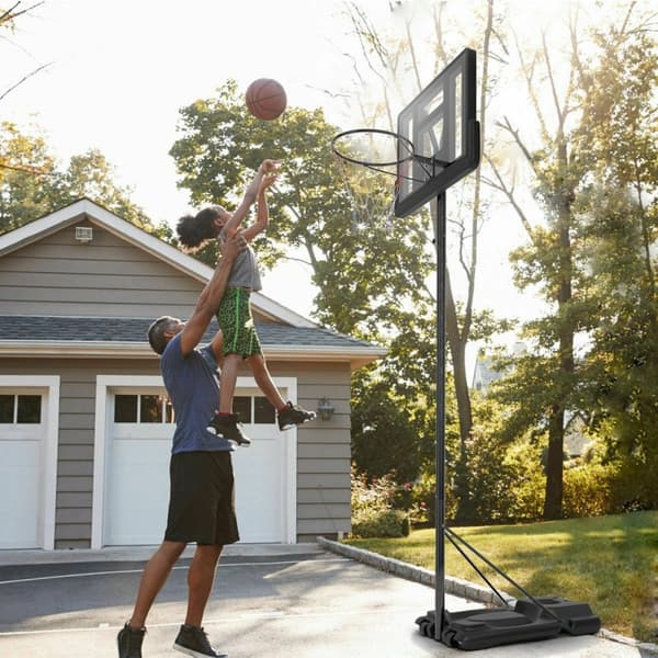 Basketballkurv, 39x26x10 ft, Sort