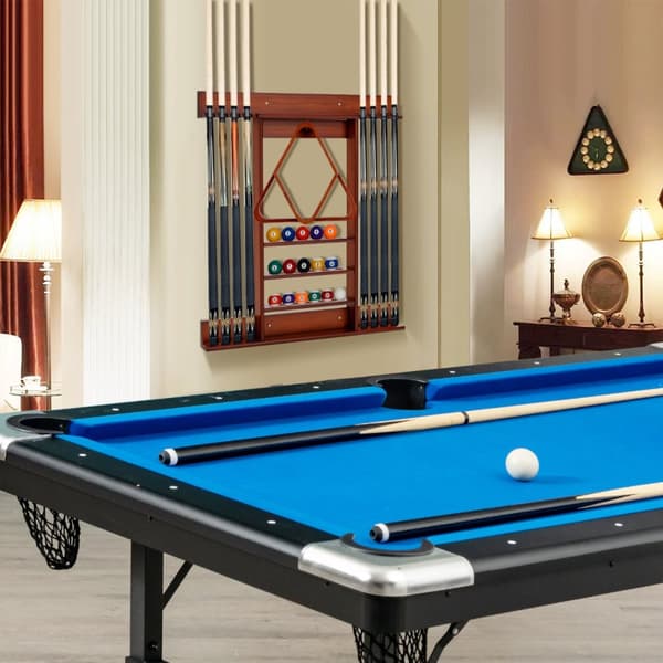 Billard kø stativ, 79x8x91 cm, Brun