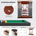 Miniatyrbillede 5 af 8: Billard kø stativ, 79x8x91 cm, Brun