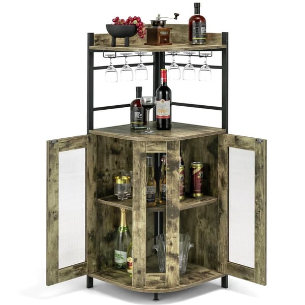 Bar Skab, 19x19x51 tommer, Rustikt Brun