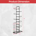 Miniatyrbillede 5 af 8: Basketball Holder, 23,5x9,5x58 cm, Sort