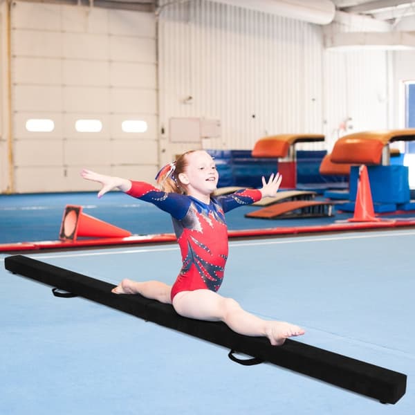 Balance Beam, 210x10x8 cm, Sort