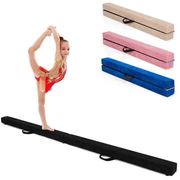 Balance Beam, 210x10x8 cm, Sort