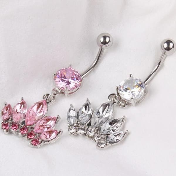 Navelpiercing diamant krona