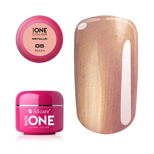 Base one - Metallic - Peach 5g UV geeli