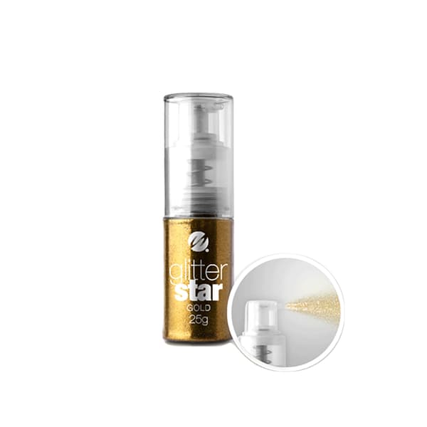 Negleglitter i pumpeflaske - Gull 25g