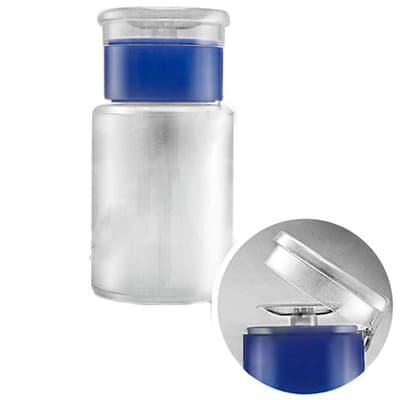 Dispenser / Pumpflaska för dina nagelvätskor - Blå