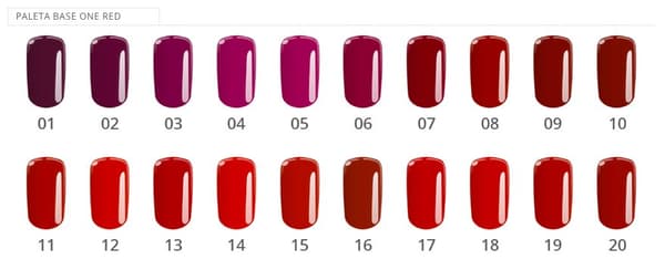 Base one - Color - Scarlet red 5g UV-gel