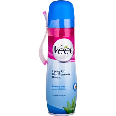 Veet, Spray On Hair Removal Cream, 150 ml