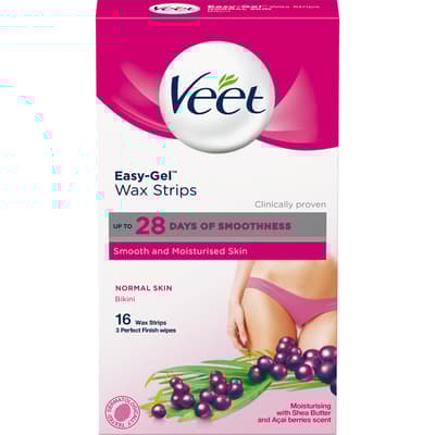 Veet, Bikini & Underarm Wax Strips,