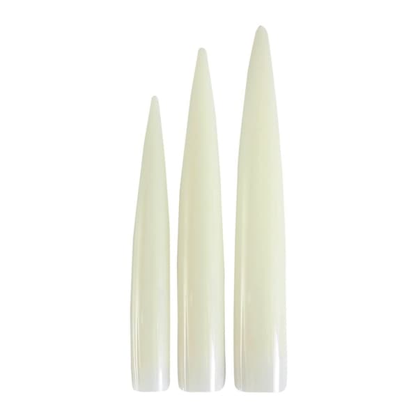 Nail Perfect - Stilette Tips - 12 st - Naturell