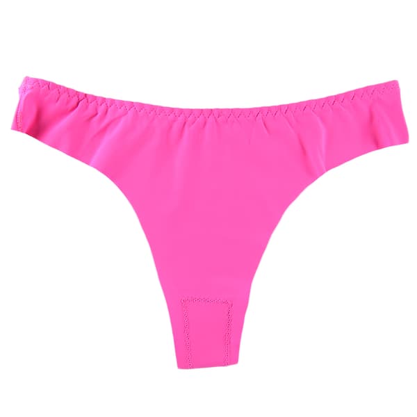 6-pakning Sømløse thongs blondetruser - 6 farger
